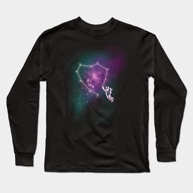 Lonely Astronaut Long Sleeve T-Shirt by astronaut